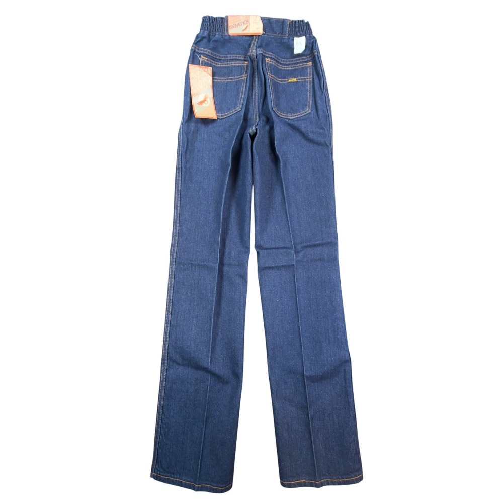 Maverick Vintage 70s Flare Jeans Women 8 Blue Cotton Denim NWT Made in USA